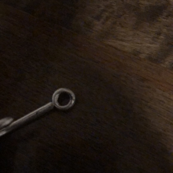 Silver tone fishhook pendant - Picture 3 of 3